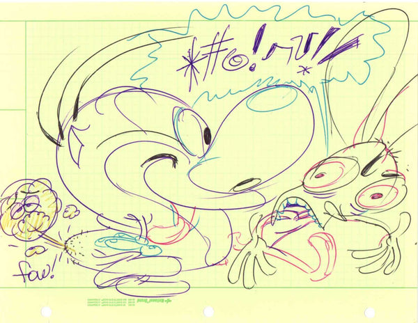 Art Original - Ren and Stimpy Quick Sketches