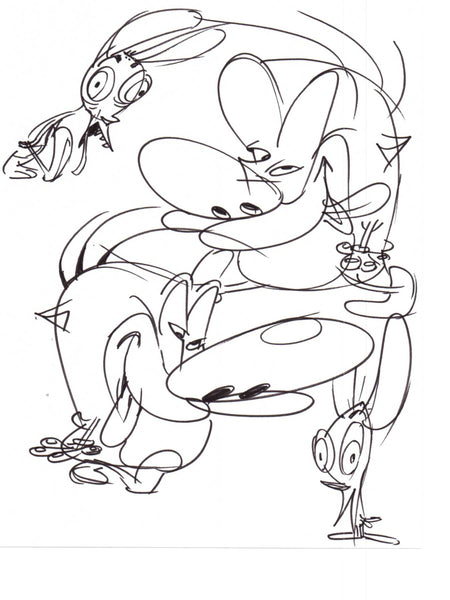 Art Original - Ren and Stimpy Quick Sketches