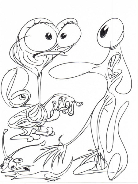 Art Original - Space Critters