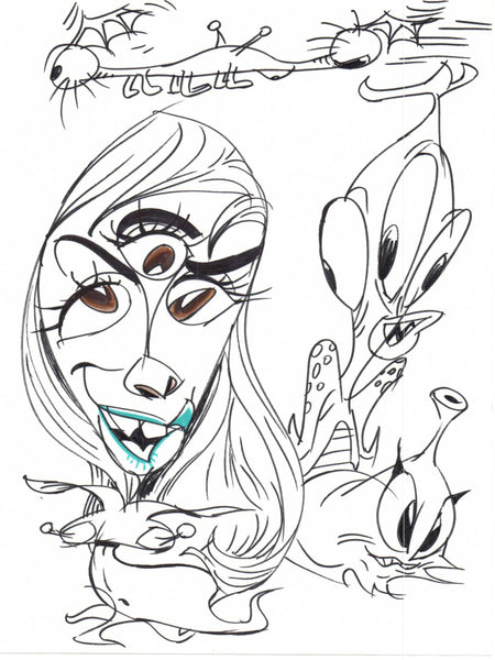 Art Original - Space Critters