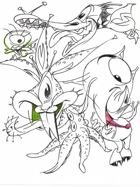 Art Original - Space Critters