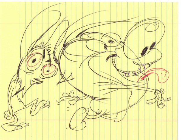 Art Original - Ren and Stimpy Quick Sketches