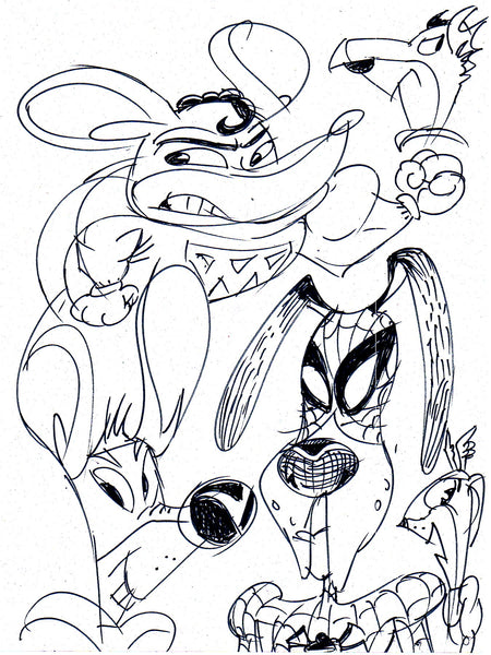 Art Original - Superhero Critters