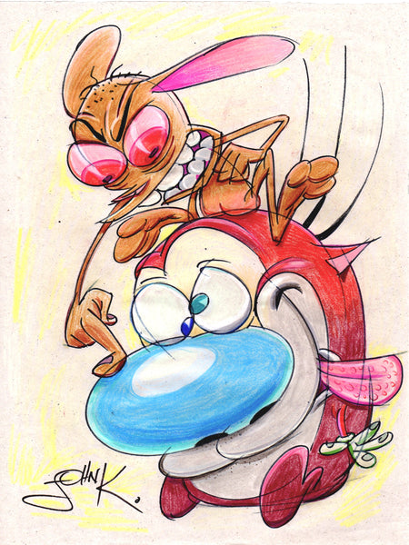 Art Original - Marker Card 9 x 12  in Color