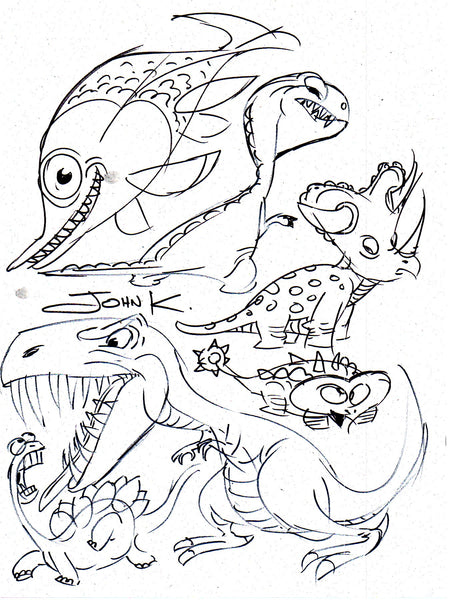 Art Original - Ancient Critters - Dinosaurs