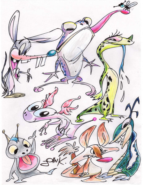 Art Original - Color Critters - Choose the One You Like