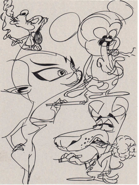 Art original - Smoking Critters