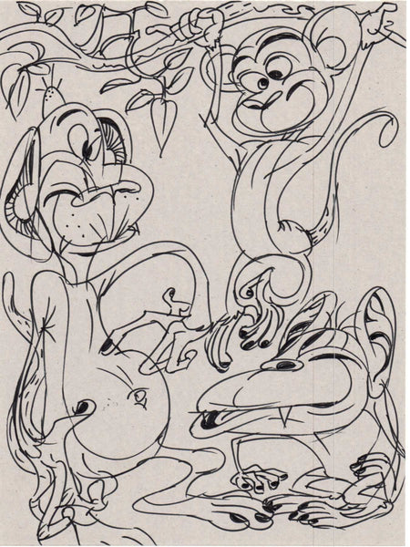 Art Originals - Primate, Monkey Doodles