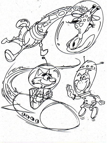 Art Original - Space Critters