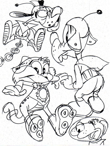 Art Original - Space Critters