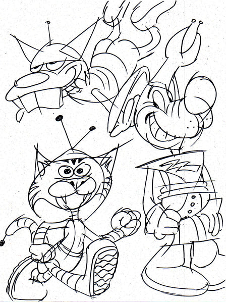 Art Original - Space Critters