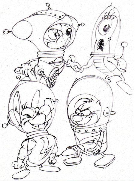 Art Original - Space Critters