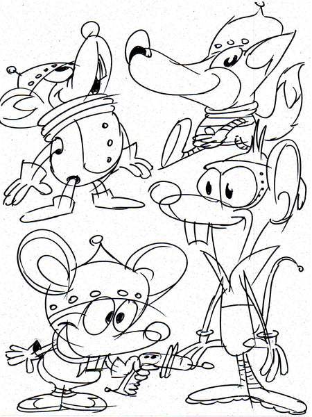 Art Original - Space Critters