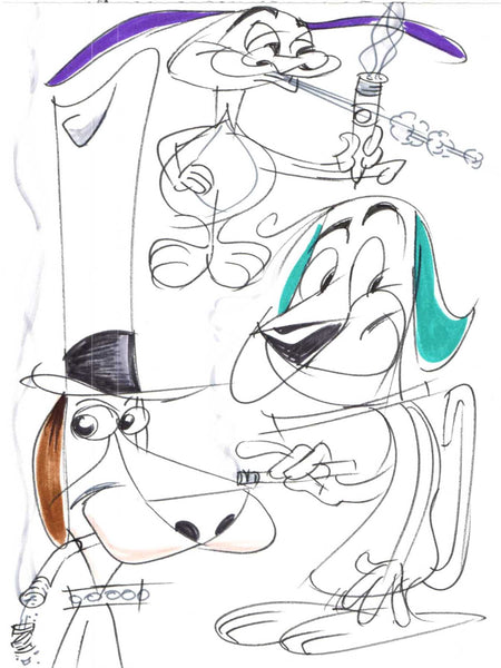 Art original - Smoking Critters