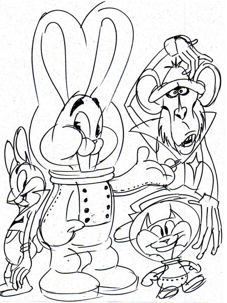 Art Original - Space Critters