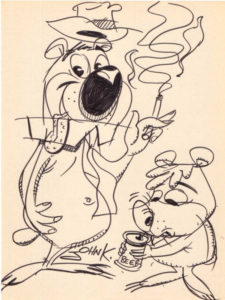 Art original - Smoking Critters