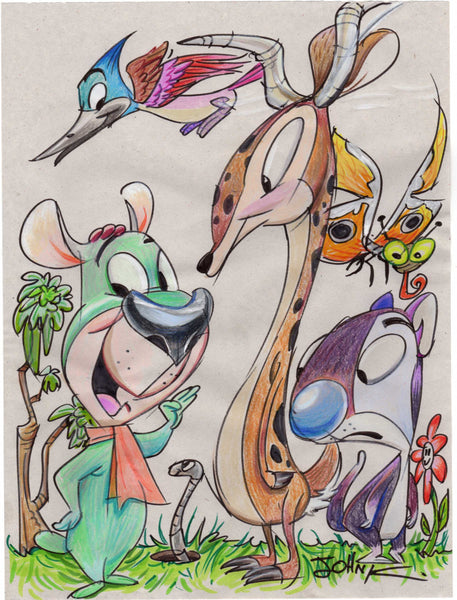 Art Original Color - Medium Size Critters