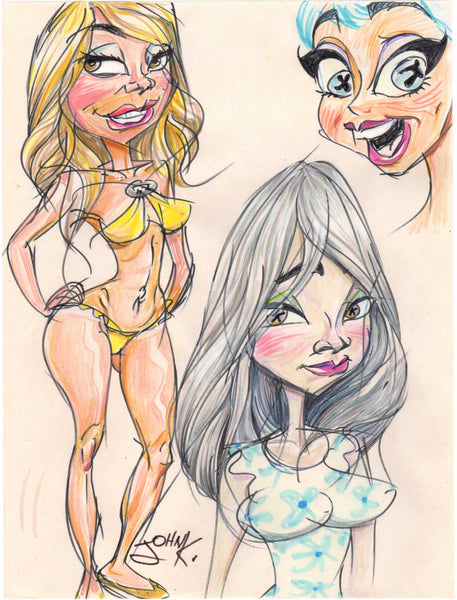 Art Original - Pretty Girls in Color