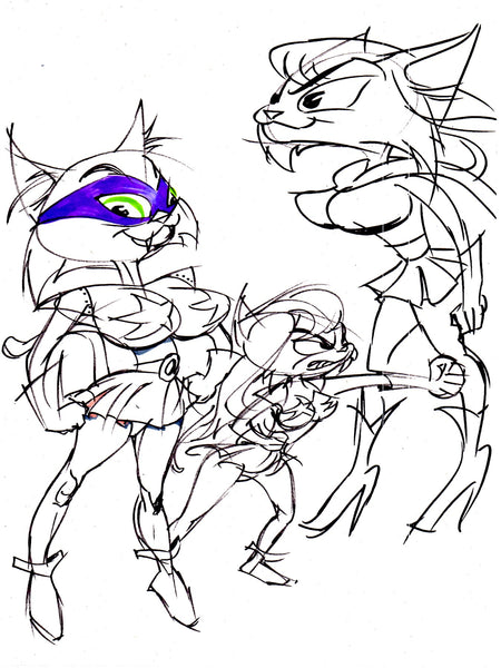Art Original - Superhero Critters