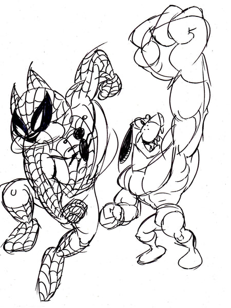 Art Original - Superhero Critters