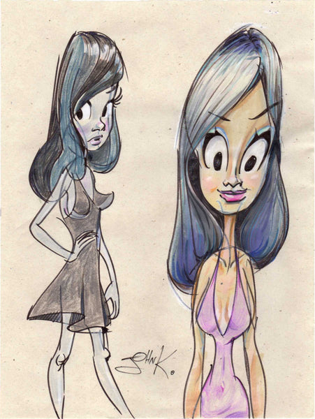 Art Original - Pretty Girls in Color