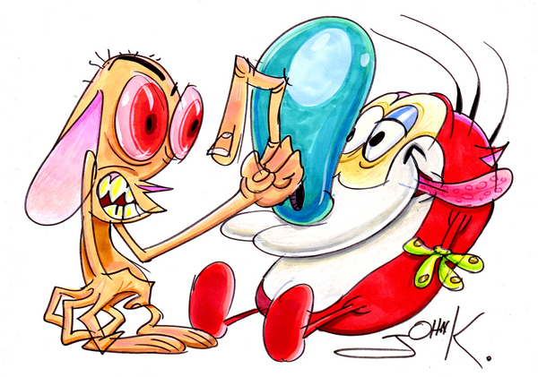 Art Original - John's Character Sketch in Marker - Color Signed - 8.5x11 and 8 x 11