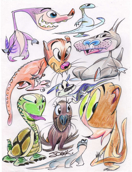 Art Original - Color Critters - Choose the One You Like