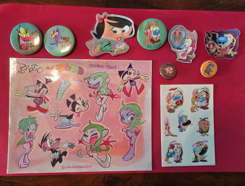 Stickers, Magnet and Buttons : Deluxe Pack