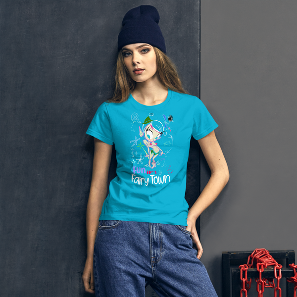 T-shirt Women's short sleeve Fairy Town